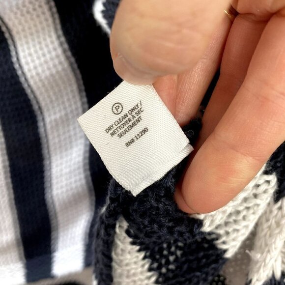 Derek Lam 10 Crosby Cross Back Linen Striped Sweater S - Picture 7 of 8